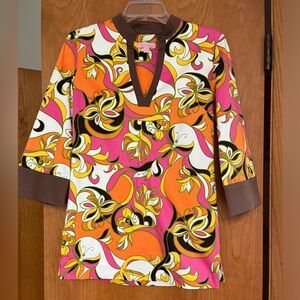 VGUC Lilly Pulitzer Newberry fall stretch tunic top XS